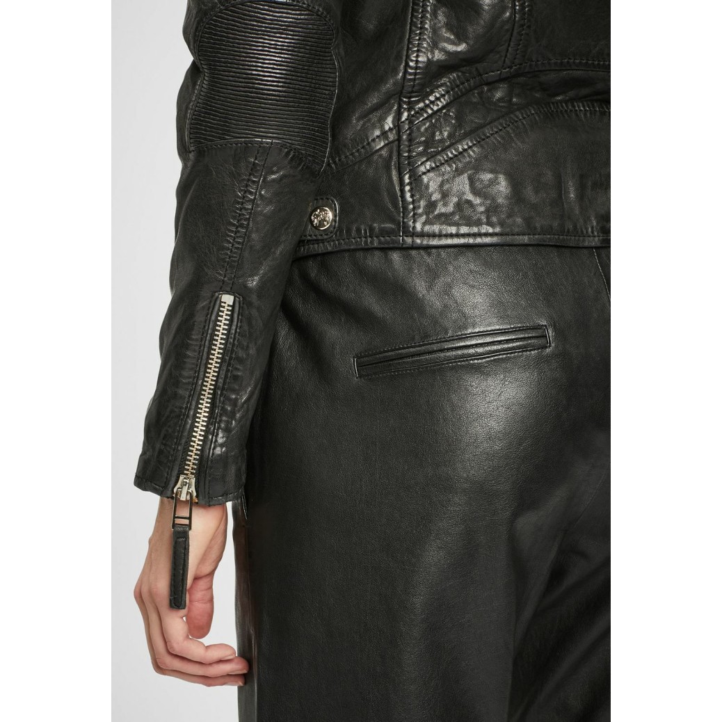 Geaca de Piele Naturala Dama Gipsy Neagra GWRaizel LACAV – IMBRACAMINTE