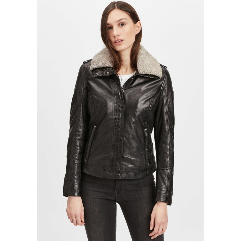 Geaca de Piele Dama Gipsy Neagra GWRelia LASV – IMBRACAMINTE