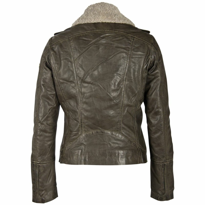 Geaca de Piele Dama Gipsy Olive GWRelia LASV – IMBRACAMINTE