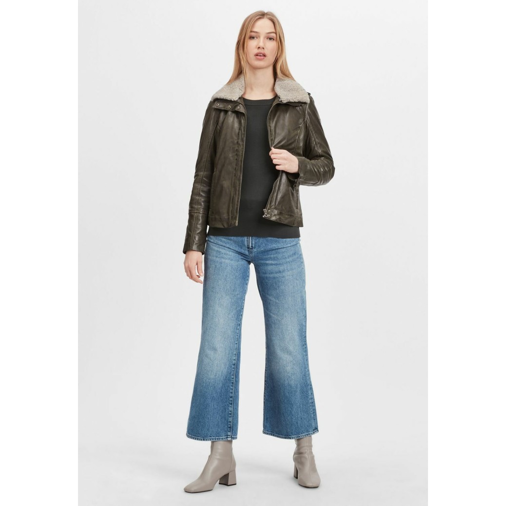 Geaca de Piele Dama Gipsy Olive GWRelia LASV – IMBRACAMINTE