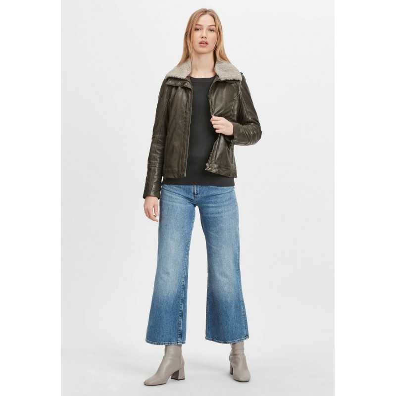 Geaca de Piele Dama Gipsy Olive GWRelia LASV – IMBRACAMINTE