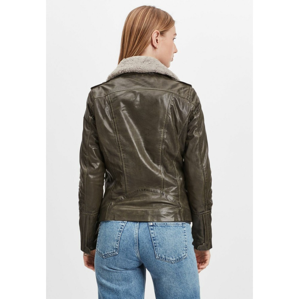 Geaca de Piele Dama Gipsy Olive GWRelia LASV Geaca de Piele Dama Gipsy Olive GWRelia LASV - readytowear.ro