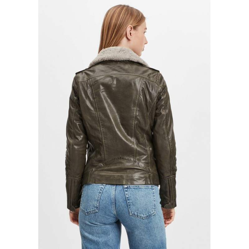 Geaca de Piele Dama Gipsy Olive GWRelia LASV – IMBRACAMINTE