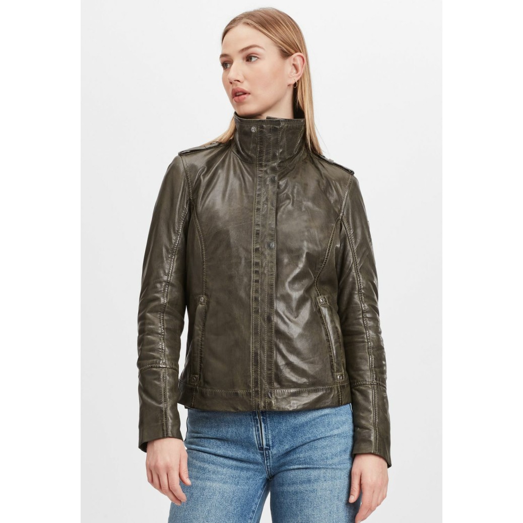 Geaca de Piele Dama Gipsy Olive GWRelia LASV – IMBRACAMINTE