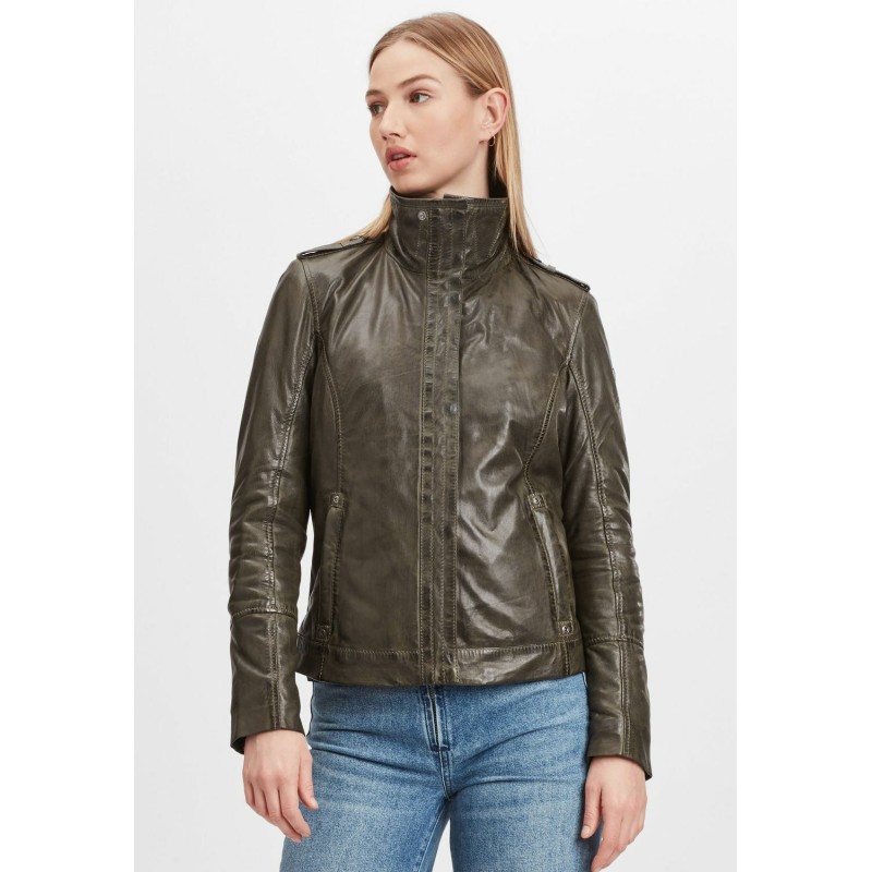 Geaca de Piele Dama Gipsy Olive GWRelia LASV – IMBRACAMINTE