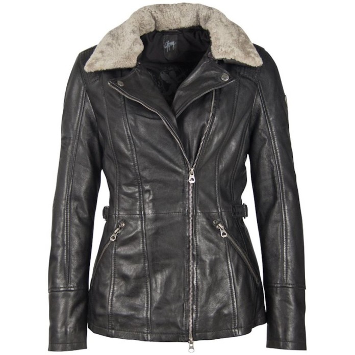 Geaca de Piele Dama Gipsy Neagra GWSanja LAHOV – IMBRACAMINTE Geaca de Piele Dama Gipsy Neagra GWSanja LAHOV – IMBRACAMINTE