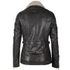 Geaca de Piele Dama Gipsy Neagra GWSanja LAHOV geci de piele - readytowear.ro