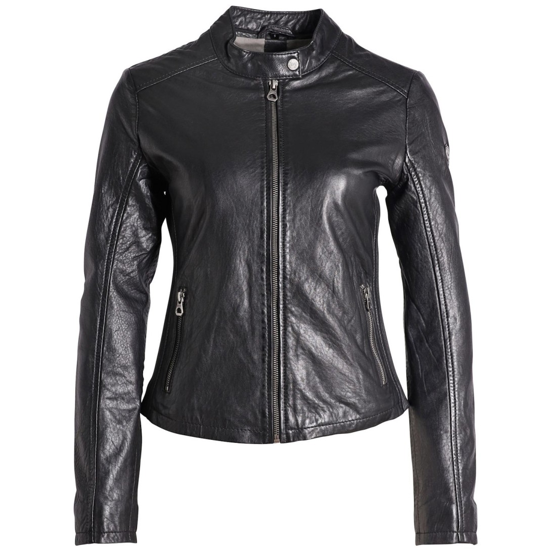 Geaca de Piele Dama Gipsy Neagra GWShana NSLVV – IMBRACAMINTE