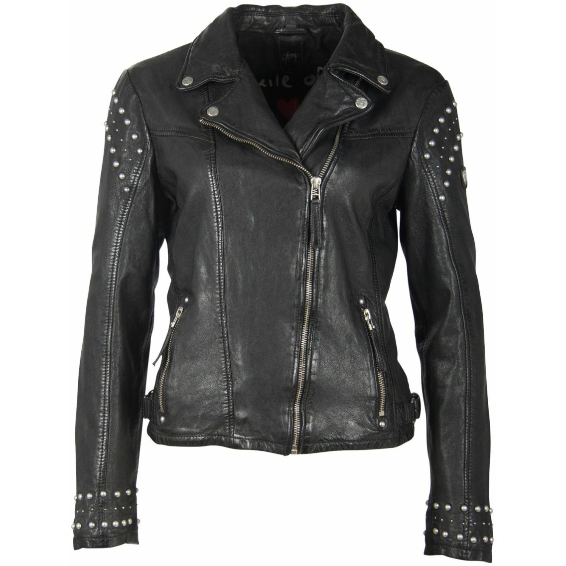 Geaca de Piele Naturala Dama Gipsy Neagra GWShea LAWOV – IMBRACAMINTE