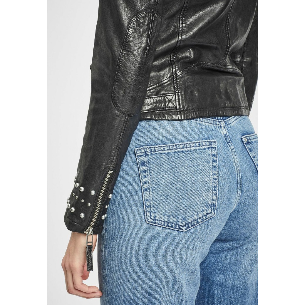 Geaca de Piele Naturala Dama Gipsy Neagra GWShea LAWOV – IMBRACAMINTE