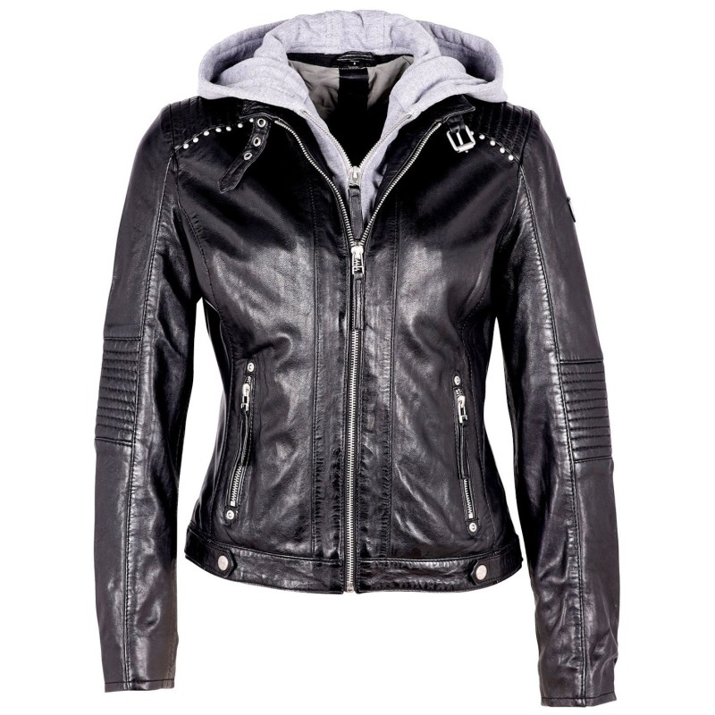 Geaca de Piele Naturala Dama Gipsy Neagra GWStana NSLVV – IMBRACAMINTE Geaca de Piele Naturala Dama Gipsy Neagra GWStana NSLVV – IMBRACAMINTE