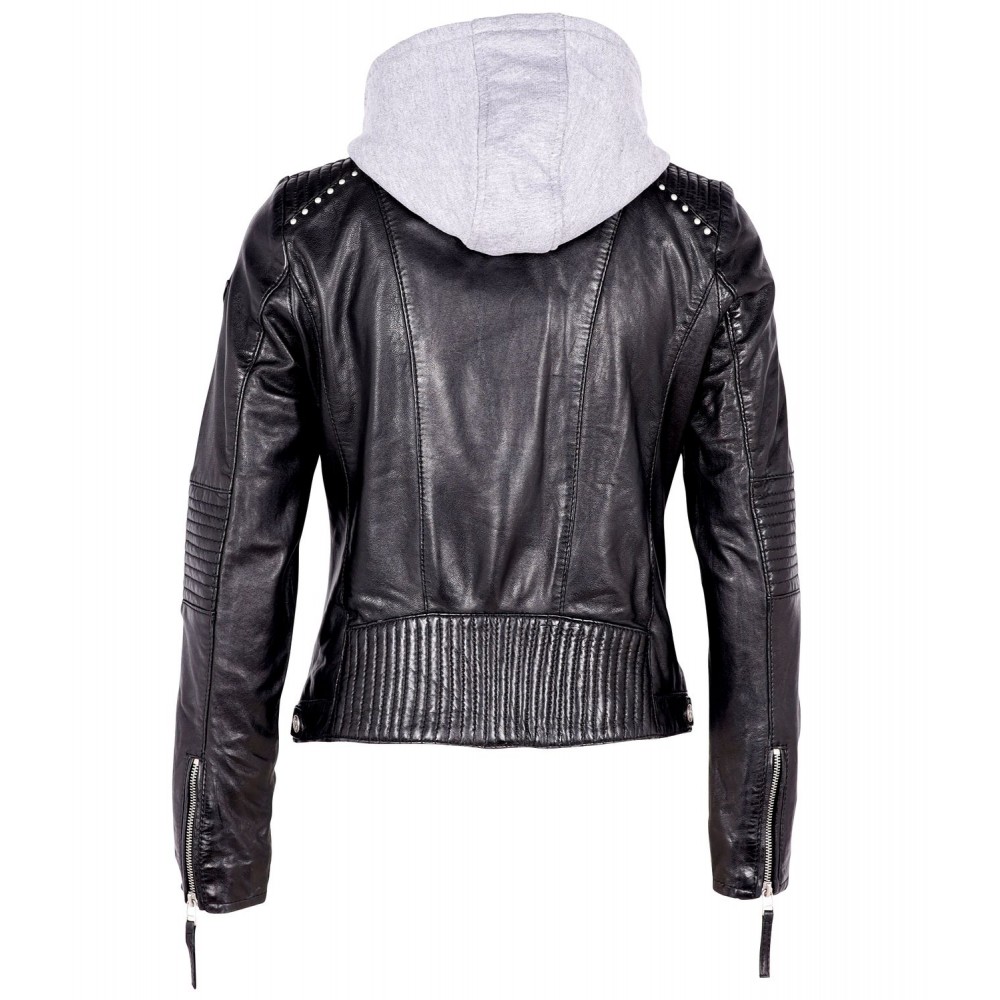 Geaca de Piele Naturala Dama Gipsy Neagra GWStana NSLVV Geaca de Piele Naturala Dama Gipsy Neagra GWStana NSLVV - readytowear.ro