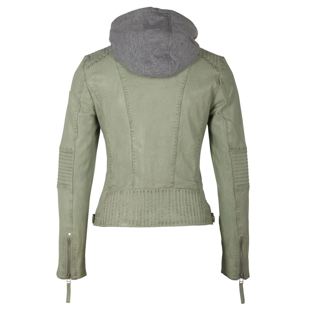 Geaca de Piele Naturala Dama Gipsy Verde Pal GWStana NSLVV Geaca de Piele Naturala Dama Gipsy Verde Pal GWStana NSLVV - readytowear.ro