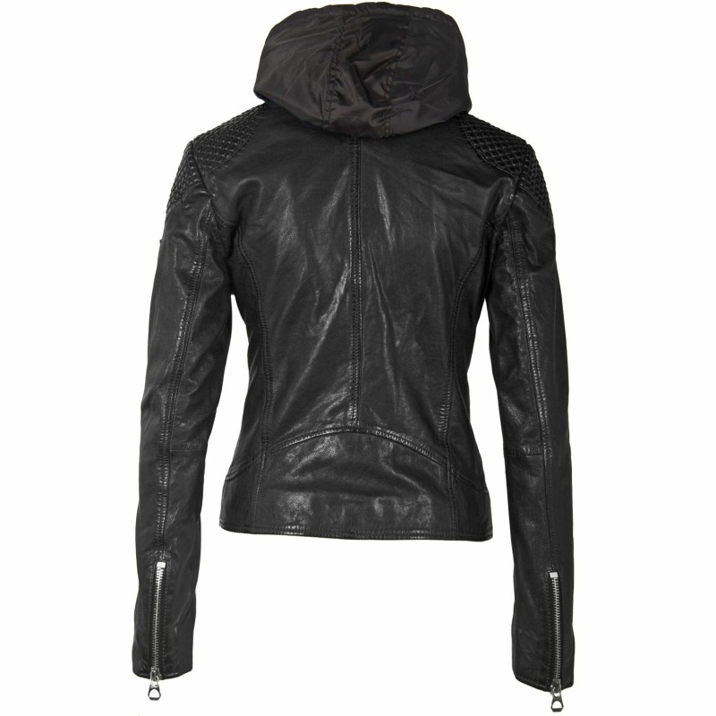 Geaca de Piele Dama Gipsy Neagra GWStary LAWOV – IMBRACAMINTE