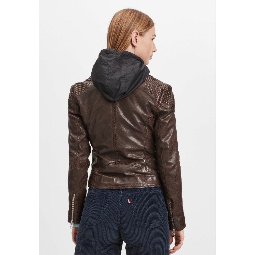 Geaca de Piele Dama Gipsy Maro Inchis GWStary LAWOV – IMBRACAMINTE