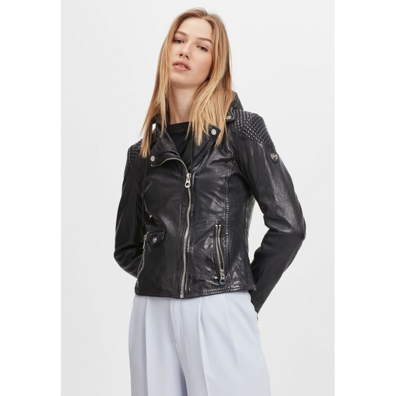 Geaca de Piele Dama Gipsy Bleumarin Inchis GWStary LAWOV – IMBRACAMINTE