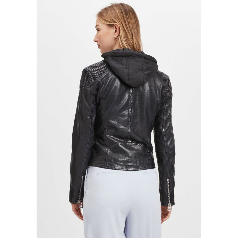 Geaca de Piele Dama Gipsy Bleumarin Inchis GWStary LAWOV – IMBRACAMINTE