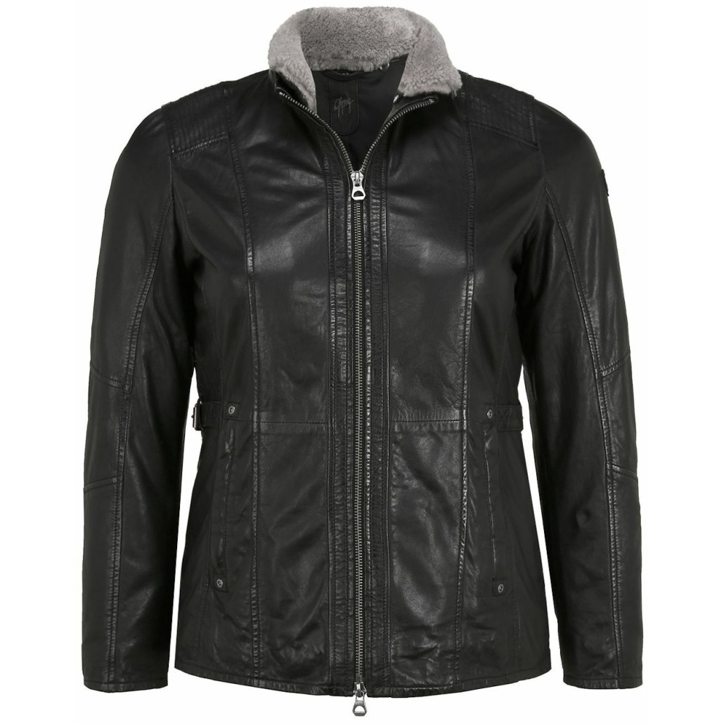 Geaca de Piele Dama Gipsy Neagra GWYda CF NSLONTV – IMBRACAMINTE