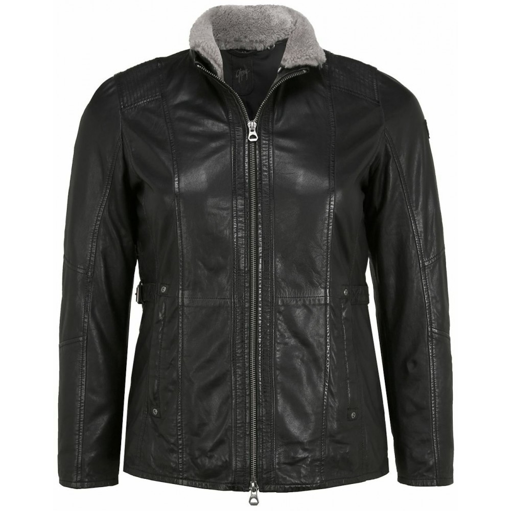 Geaca de Piele Dama Gipsy Neagra GWYda CF NSLONTV Geaca de Piele Dama Gipsy Neagra GWYda CF NSLONTV - readytowear