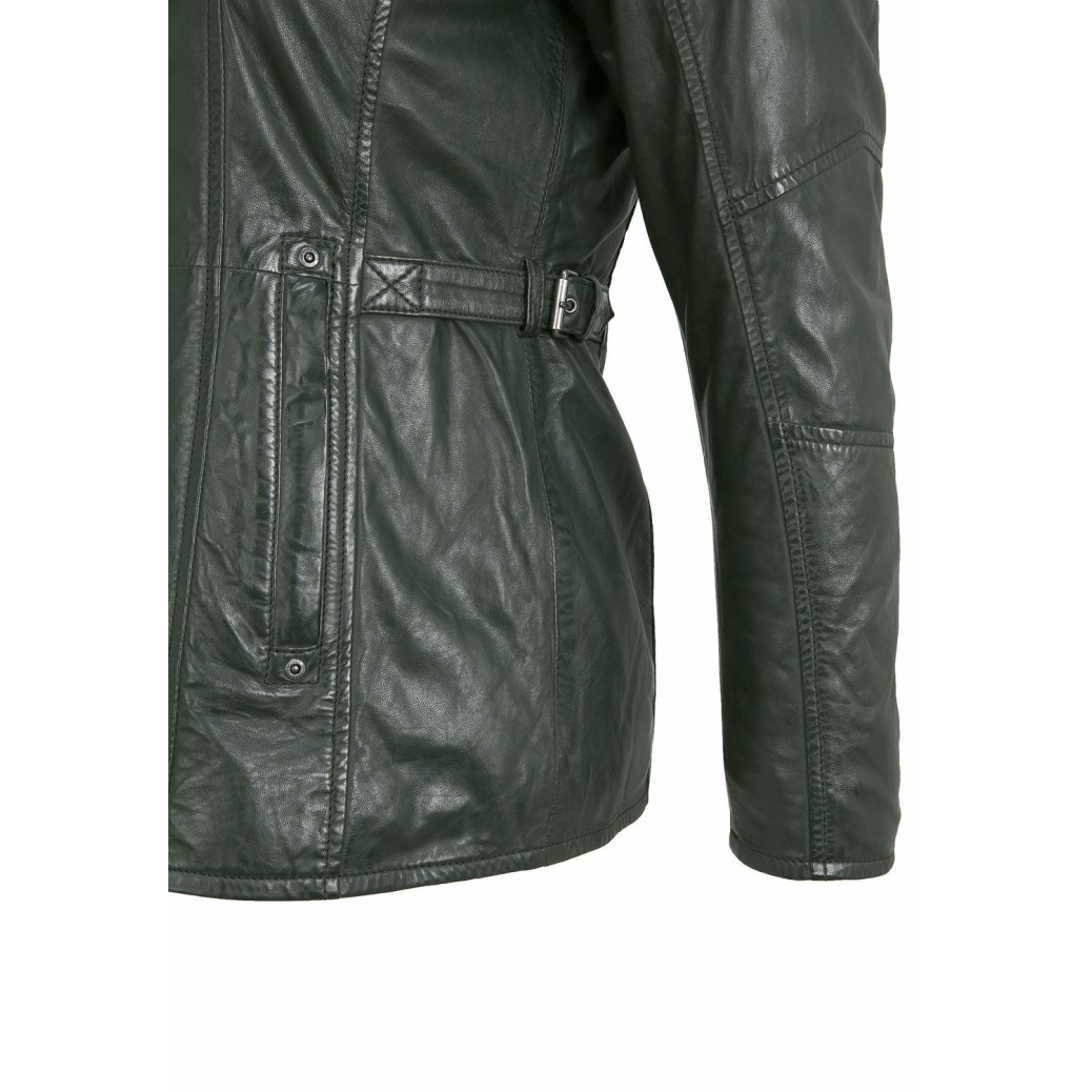 Geaca de Piele Dama Gipsy Verde Inchis GWYda CF NSLONTV – IMBRACAMINTE Geaca de Piele Dama Gipsy Verde Inchis GWYda CF NSLONTV – IMBRACAMINTE