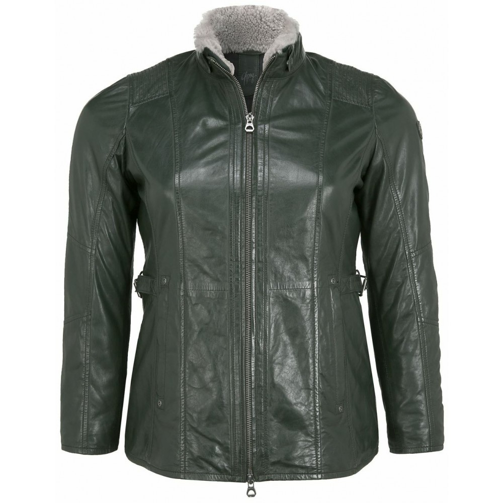 Geaca de Piele Dama Gipsy Verde Inchis GWYda CF NSLONTV Geaca de Piele Dama Gipsy Verde Inchis GWYda CF NSLONTV - readytowear