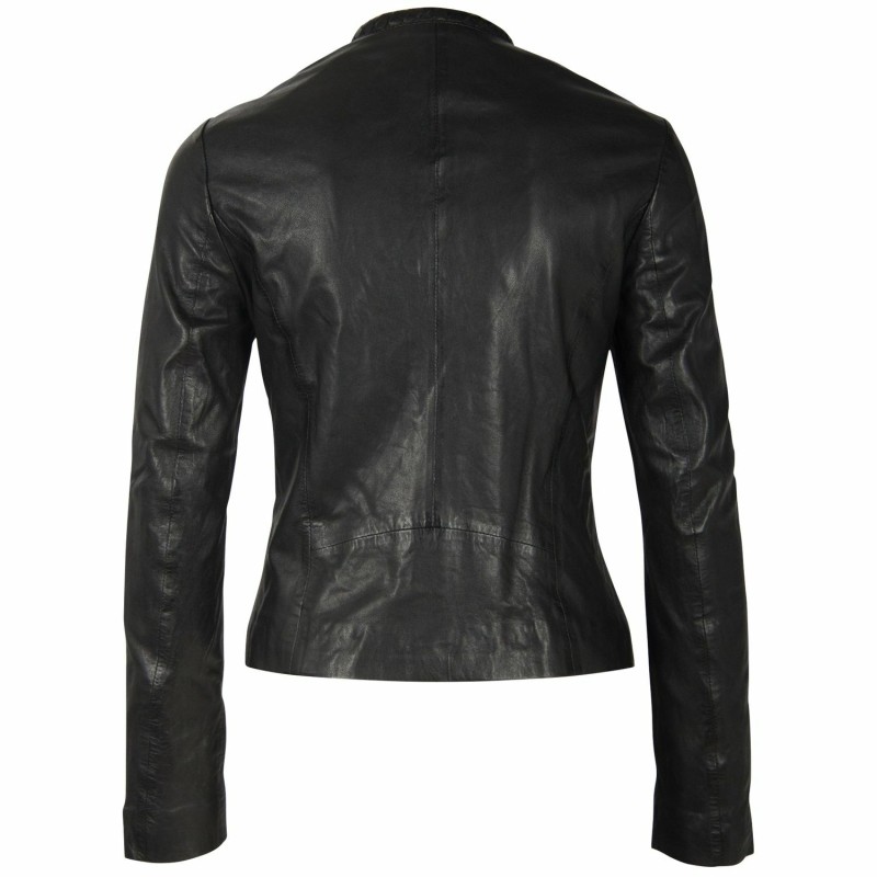 Geaca de Piele Dama Gipsy Neagra GWZai LASTAV – IMBRACAMINTE