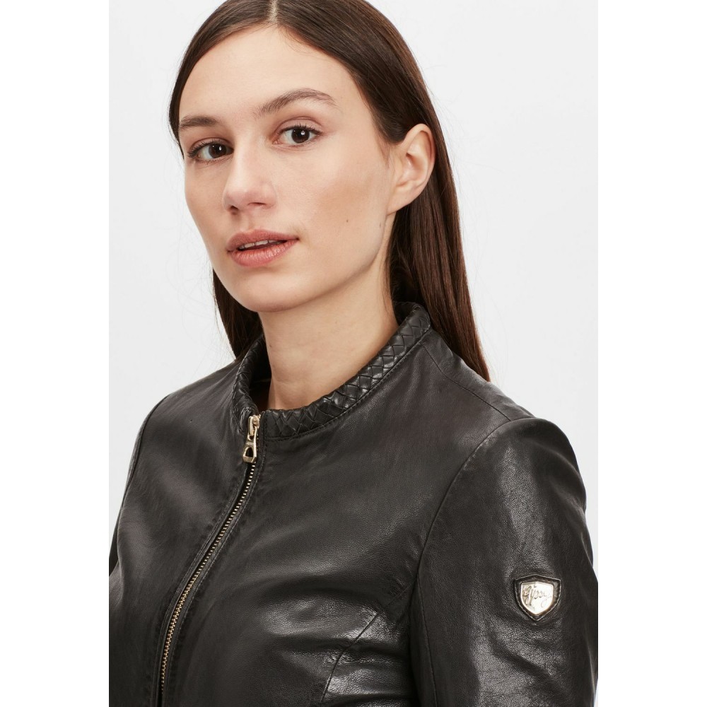 Geaca de Piele Dama Gipsy Neagra GWZai LASTAV Geaca de Piele Dama Gipsy Neagra GWZai LASTAV - readytowear.ro