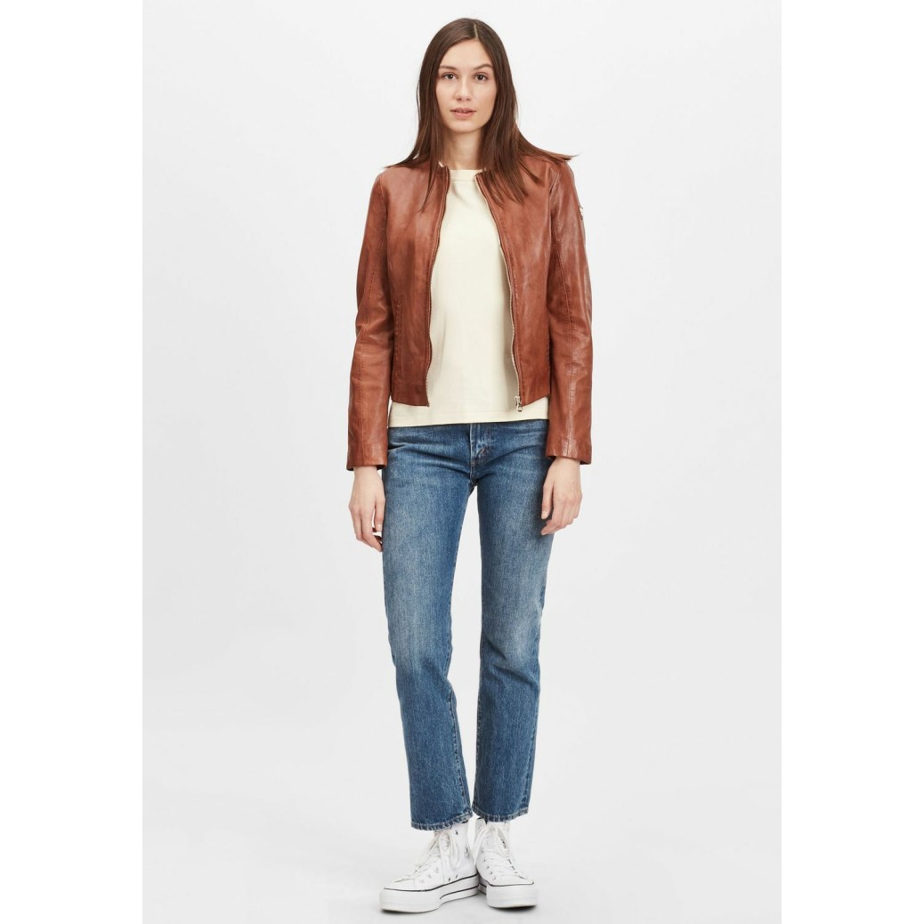 Geaca de Piele Dama Gipsy Coniac GWZai LASTAV – Black Friday