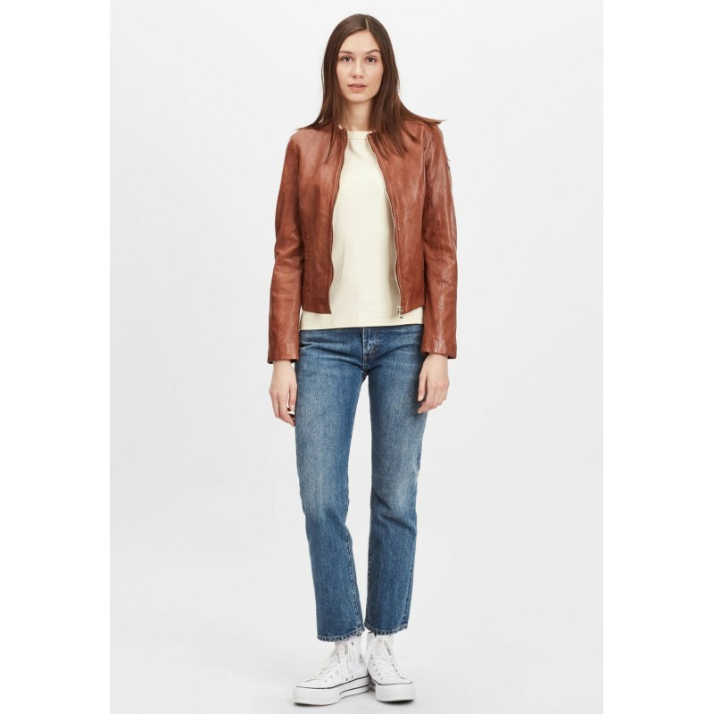 Geaca de Piele Dama Gipsy Coniac GWZai LASTAV – Black Friday