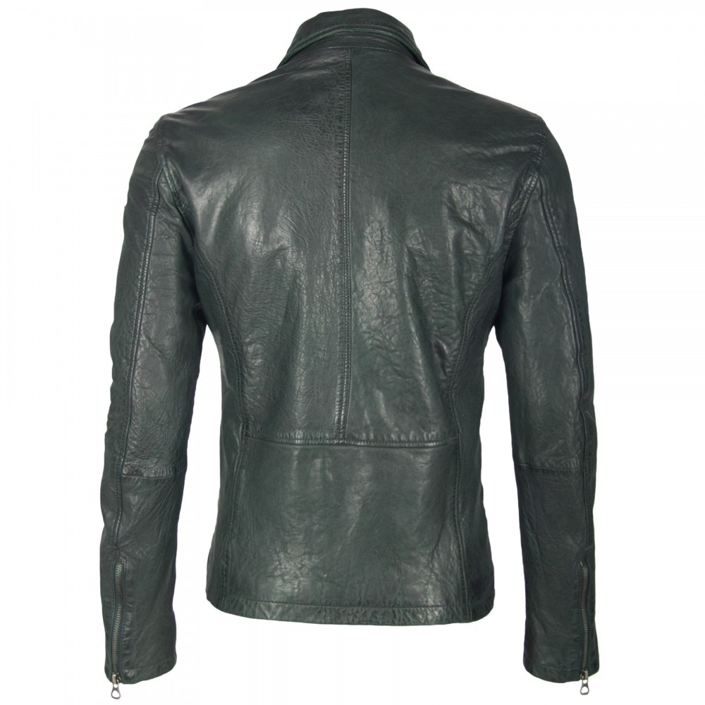 Geaca de Piele Naturala Barbati Gipsy Verde Inchis Gage W19 SF LVD Geaca de Piele Naturala Barbati Gipsy Verde Inchis Gage W19 SF LVD - readytowear.ro