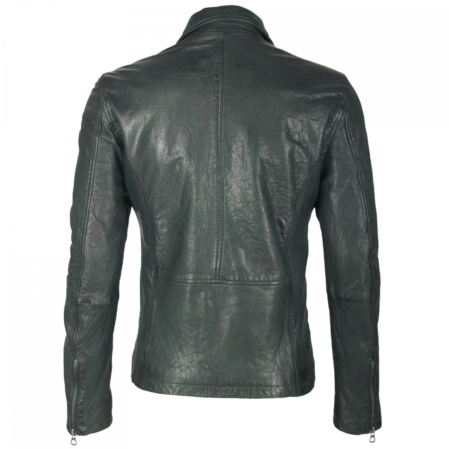 Geaca de Piele Naturala Barbati Gipsy Verde Inchis Gage W19 SF LVD – IMBRACAMINTE