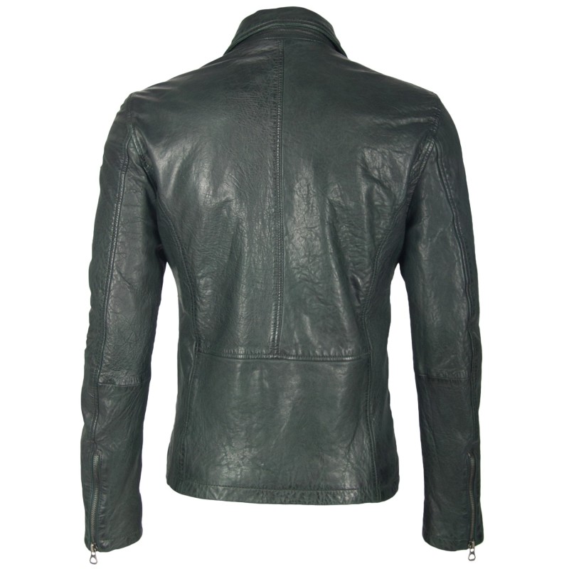 Geaca de Piele Naturala Barbati Gipsy Verde Inchis Gage W19 SF LVD – IMBRACAMINTE Geaca de Piele Naturala Barbati Gipsy Verde Inchis Gage W19 SF LVD – IMBRACAMINTE