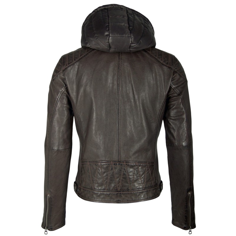 Geaca de Piele Naturala Barbati Gipsy Maro Inchis Garren 2 LATRIV – IMBRACAMINTE