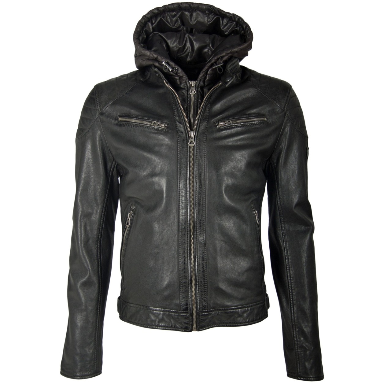 Geaca de Piele Naturala Barbati Gipsy Neagra Garren 2 LATRIV – IMBRACAMINTE