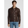 Geaca de Piele Naturala Barbati Gipsy Maro Inchis Garren LVTW – IMBRACAMINTE