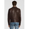 Geaca de Piele Naturala Barbati Gipsy Maro Inchis Garren LVTW – IMBRACAMINTE