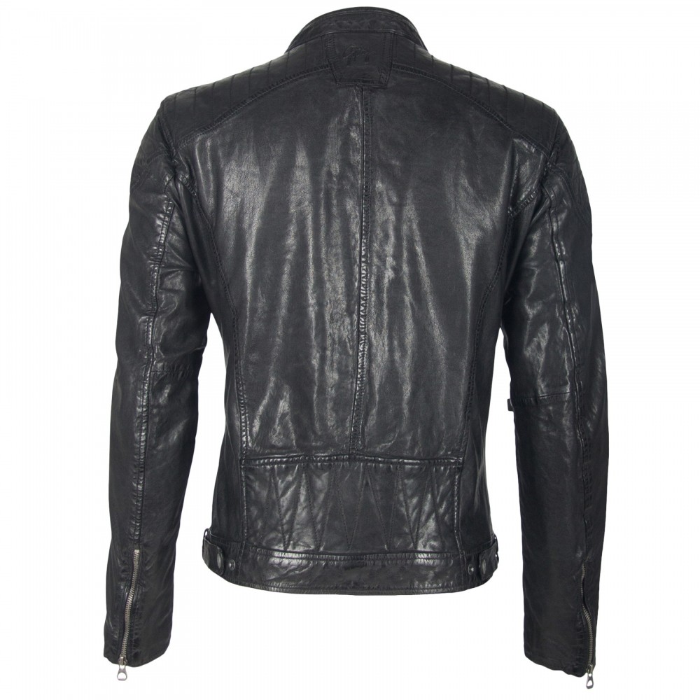 Geaca de Piele Naturala Barbati Gipsy Neagra Garren LVTW Geaca de Piele Naturala Barbati Gipsy Neagra Garren LVTW - readytowear.ro