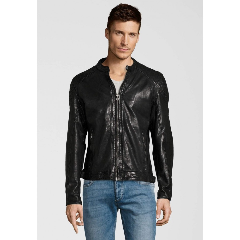 Geaca de Piele Naturala Barbati Gipsy Neagra Garren LVTW Geaca de Piele Naturala Barbati Gipsy Neagra Garren LVTW - readytowear.ro