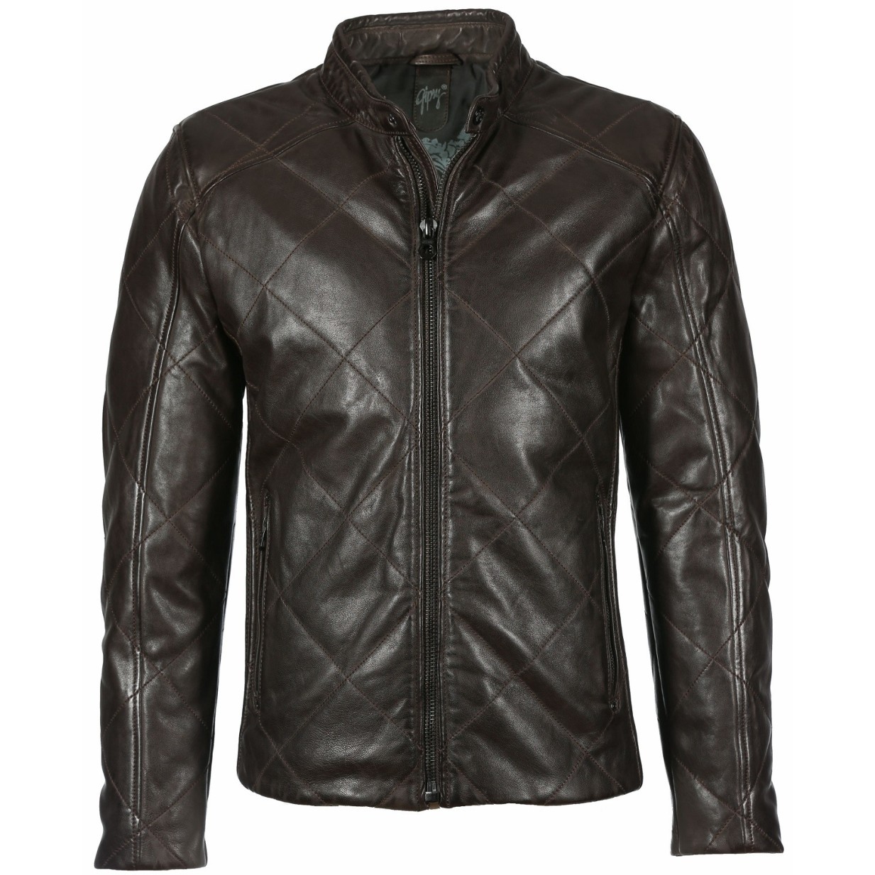 Geaca din Piele Naturala Barbati Gipsy Maro inchis Garry SF NSLV W – IMBRACAMINTE Geaca din Piele Naturala Barbati Gipsy Maro inchis Garry SF NSLV W – IMBRACAMINTE