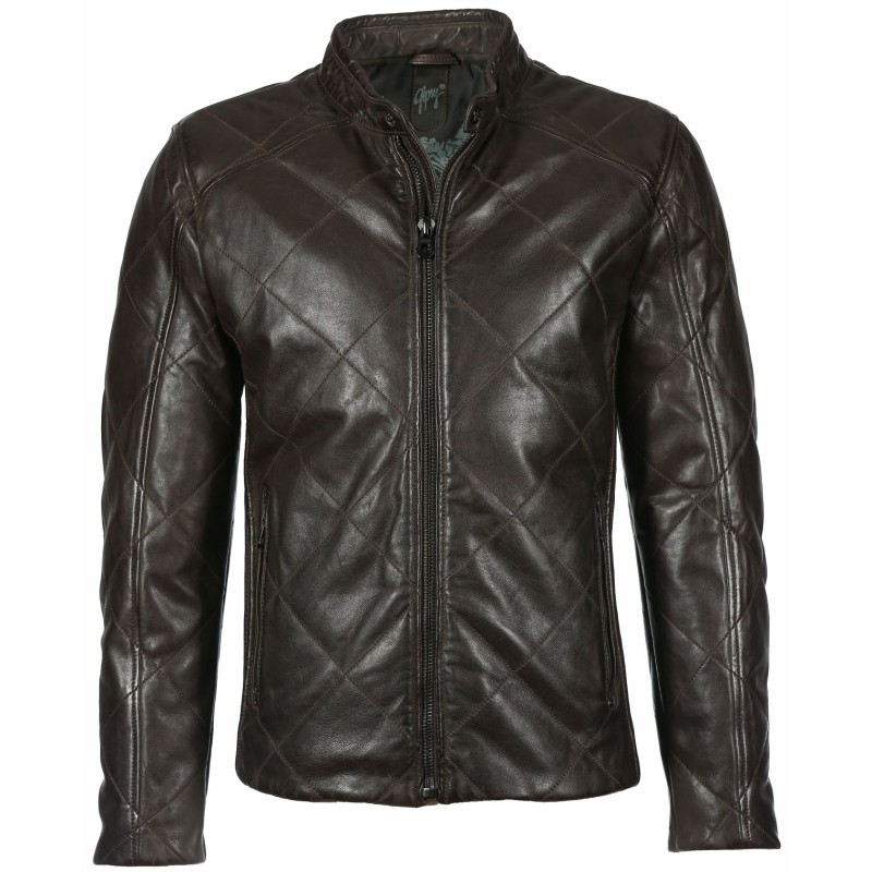 Geaca din Piele Naturala Barbati Gipsy Maro inchis Garry SF NSLV W – IMBRACAMINTE Geaca din Piele Naturala Barbati Gipsy Maro inchis Garry SF NSLV W – IMBRACAMINTE