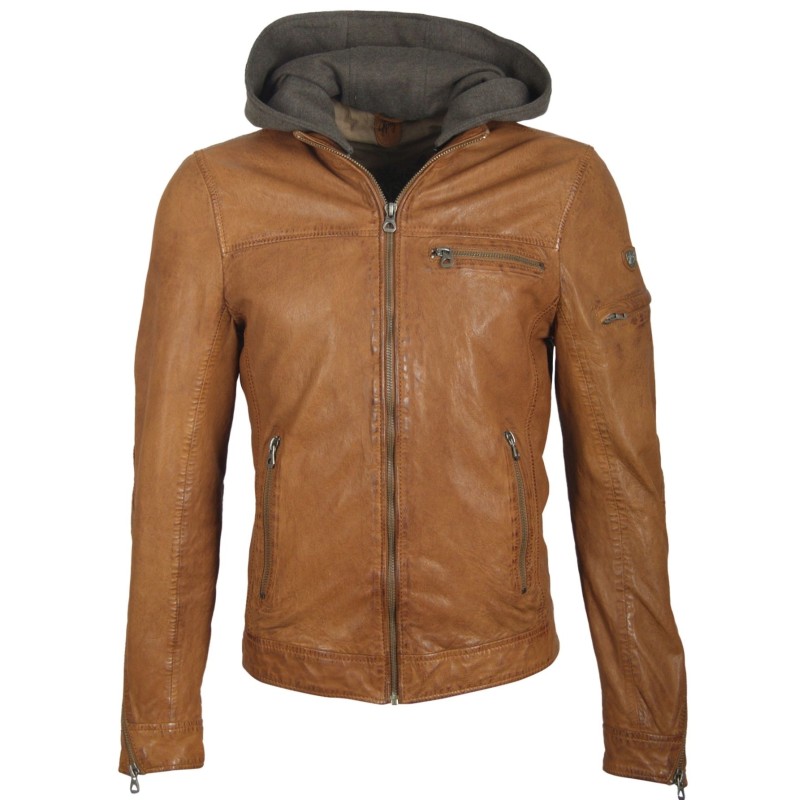 Geaca de Piele Naturala Barbati Gipsy Coniac Gero LANIV – IMBRACAMINTE Geaca de Piele Naturala Barbati Gipsy Coniac Gero LANIV – IMBRACAMINTE