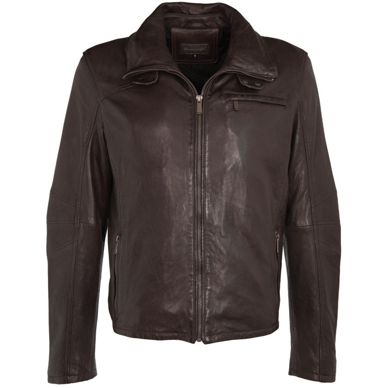 Geaca de Piele Naturala Barbati Gipsy Maro Inchis Gibson NSLONTV – IMBRACAMINTE