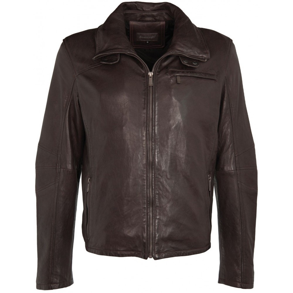 Geaca de Piele Naturala Barbati Gipsy Maro Inchis Gibson NSLONTV - readytowear