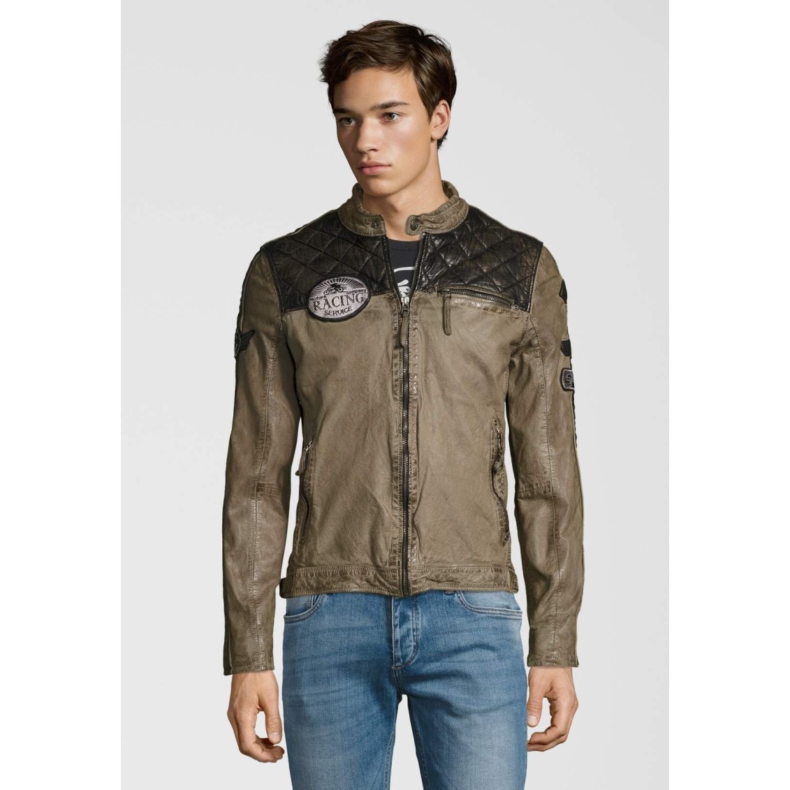 Geaca de Piele Naturala Barbati Gipsy Bej Gilby SF LAFOV – IMBRACAMINTE Geaca de Piele Naturala Barbati Gipsy Bej Gilby SF LAFOV – IMBRACAMINTE