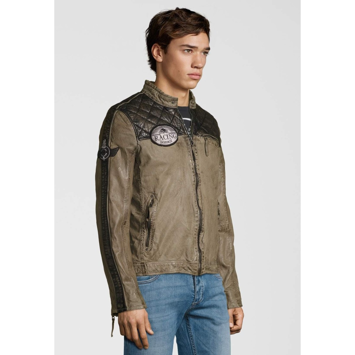 Geaca de Piele Naturala Barbati Gipsy Bej Gilby SF LAFOV – IMBRACAMINTE Geaca de Piele Naturala Barbati Gipsy Bej Gilby SF LAFOV – IMBRACAMINTE