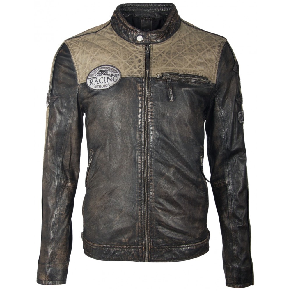 Geaca de Piele Naturala Barbati Gipsy Neagra Gilby SF LAFOV Geaca de Piele Naturala Barbati Gipsy Neagra Gilby SF LAFOV - readytowear