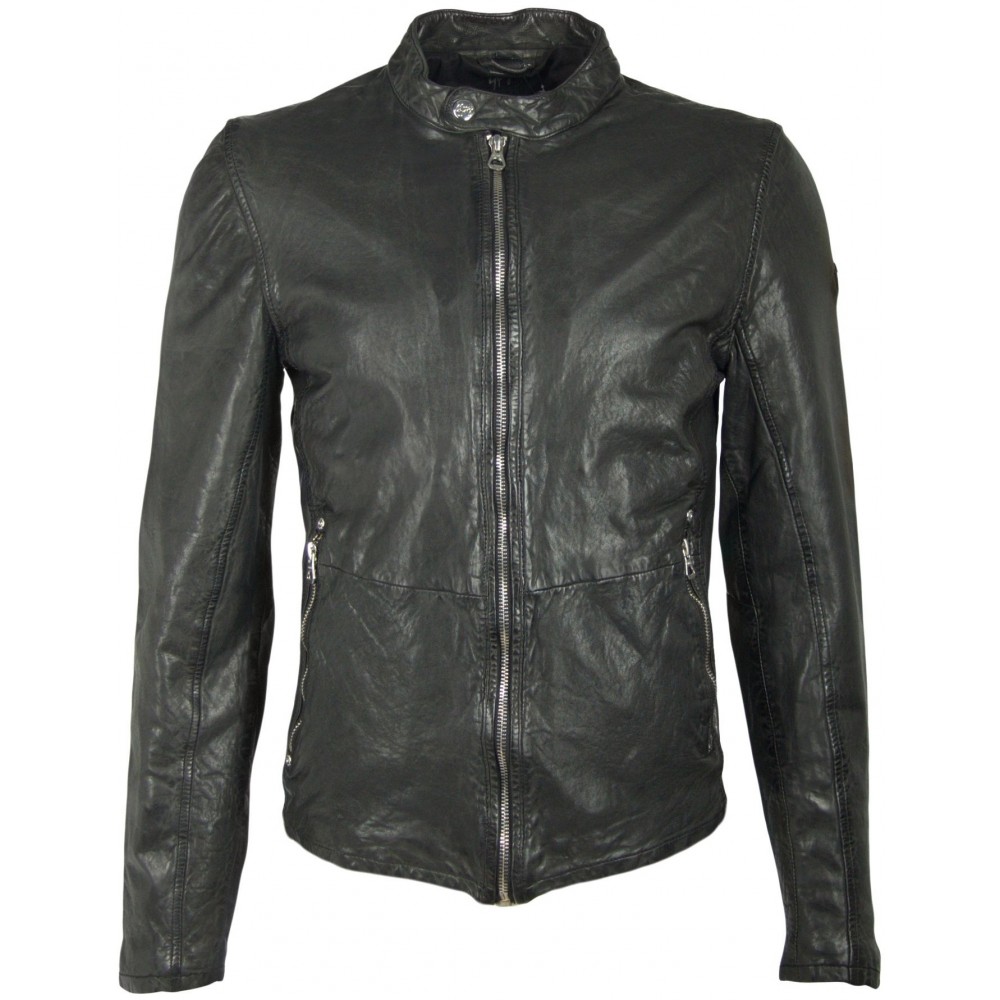 Geaca de Piele Naturala Barbati Gipsy Neagra Hank SF NZROV Geaca de Piele Naturala Barbati Gipsy Neagra Hank SF NZROV - readytowear.ro