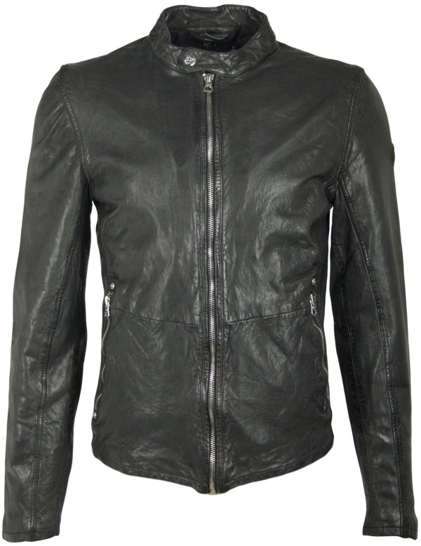 Geaca de Piele Naturala Barbati Gipsy Neagra Hank SF NZROV – IMBRACAMINTE — fotografia 1
