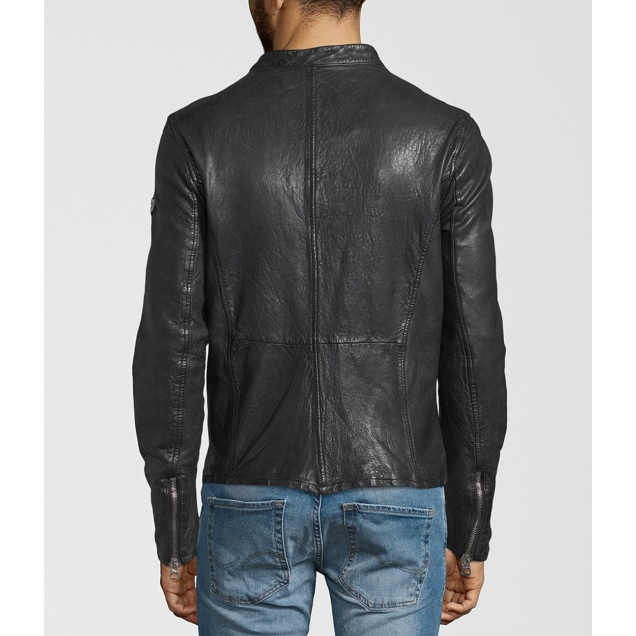 Geaca de Piele Naturala Barbati Gipsy Neagra Hank SF NZROV – IMBRACAMINTE