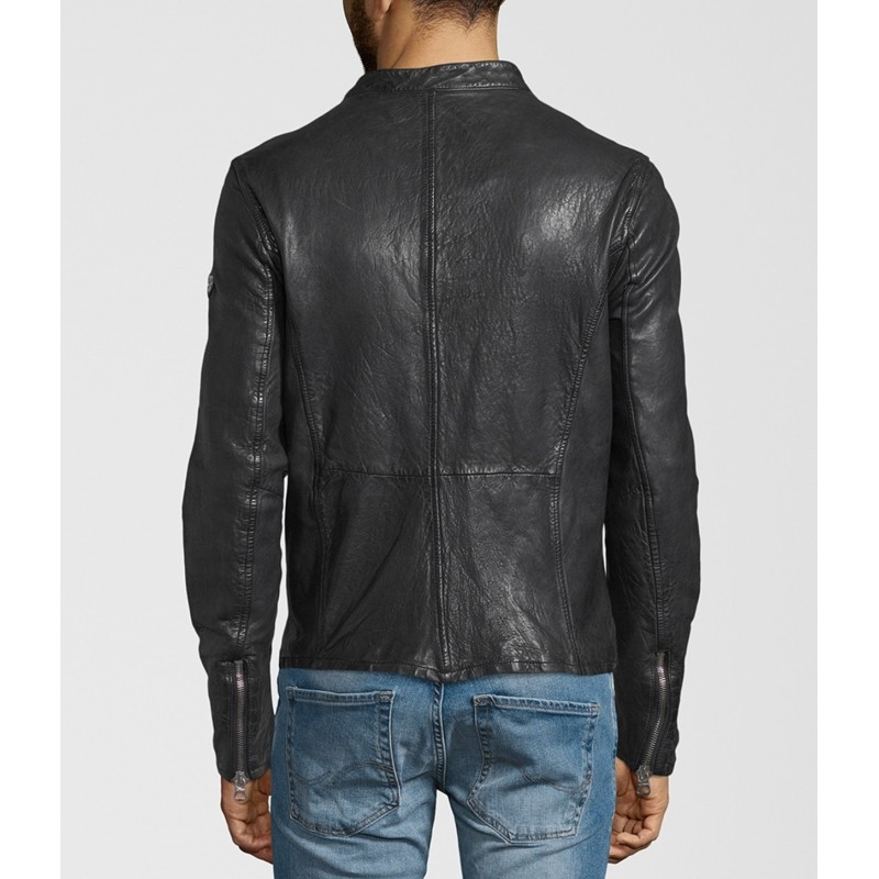 Geaca de Piele Naturala Barbati Gipsy Neagra Hank SF NZROV – IMBRACAMINTE